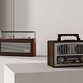 Modern Nostalgic Retro Radio FM Radio Classical Old-fashioned Radio Age Electrical Ornaments 3d model