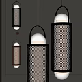 Luxury Metal Pendant Lights With Modern Mesh Design And Multiple Units