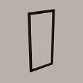 Sleek Modern Rectangle Casement Window Featuring Dark Frame And Clear Glass