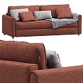 Modern double sofa 3d model