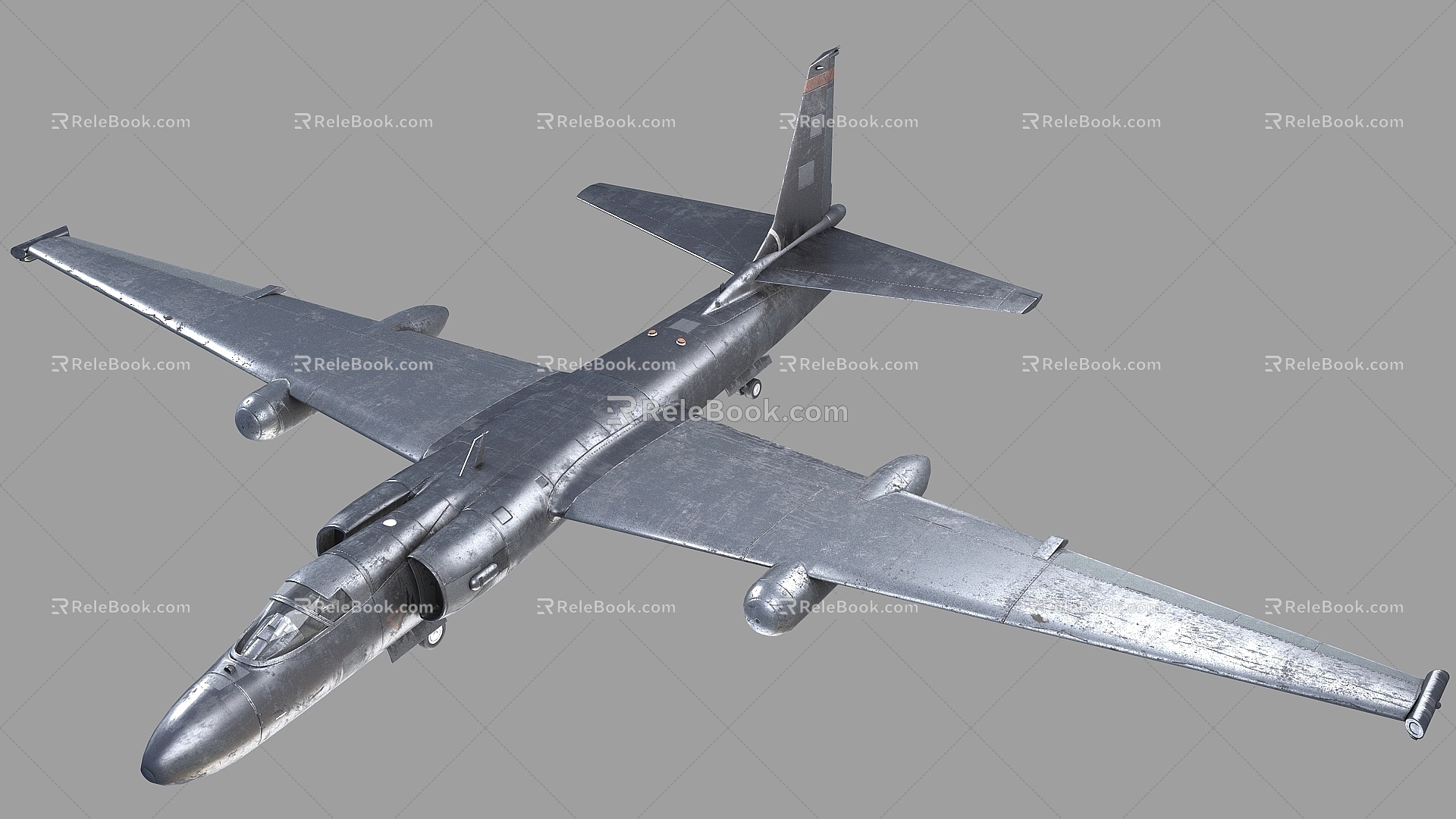 PBR U2 reconnaissance aircraft US U2 high-altitude reconnaissance aircraft Lockheed U2 Dragon Lady high-altitude reconnaissance aircraft 3d model