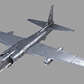 PBR U2 reconnaissance aircraft US U2 high-altitude reconnaissance aircraft Lockheed U2 Dragon Lady high-altitude reconnaissance aircraft 3d model