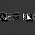 High Performance Graphics Card With Cooling Fan And Circuit Board Design 3d model