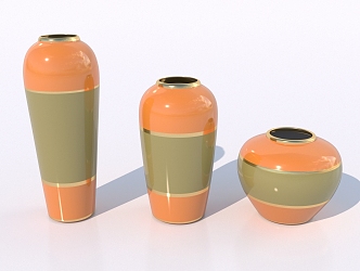 Modern Ceramic Ware Combination Bottles and Jars 3d model