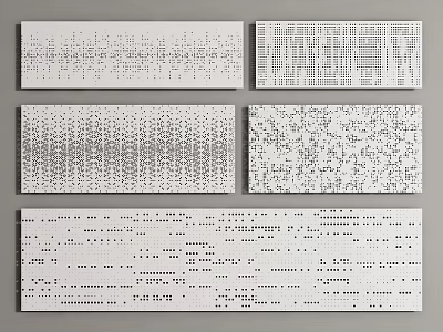 Unique Wall Decor With Various Intricate Patterns And Stylish Design Options 3d model