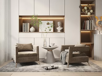 Modern Casual Sofa Combination Single Sofa Leisure Chair 3d model