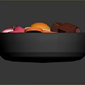 Colorful Rice Bowl With Fried Egg Carrot Radish Mushroom And Meat Chunks