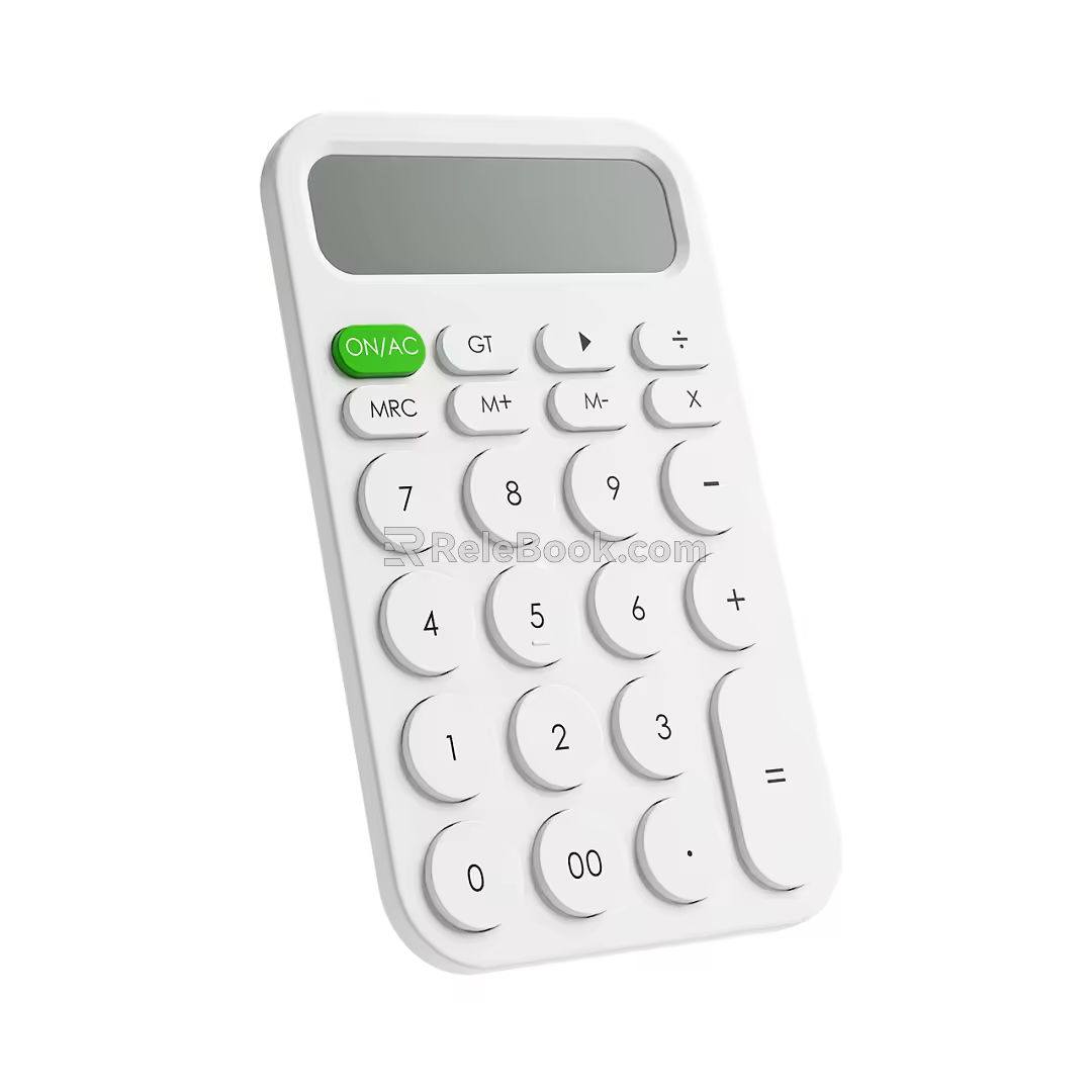 Modern Calculator 3d model