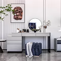 Modern Dressing Table Dressing Table Cabinet Table Storage Cabinet 3d model