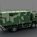 Camouflage Military Utility Vehicle With Roof Rack And Functional Exterior Design