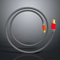 Phone Digital Data Cable With Gray Cord And Colorful Connectors For Charging Devices