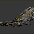 Wood and Stone Natural Artistic Sculpture With Textured Surface And Colorful Patterns