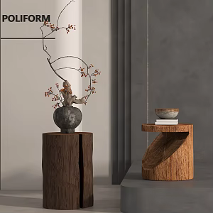 Quiet wind solid wood, sides and corners, floral wood 3d model