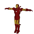 Iron Man Game And Movie Character In Red And Gold Armor With Open Arms Pose