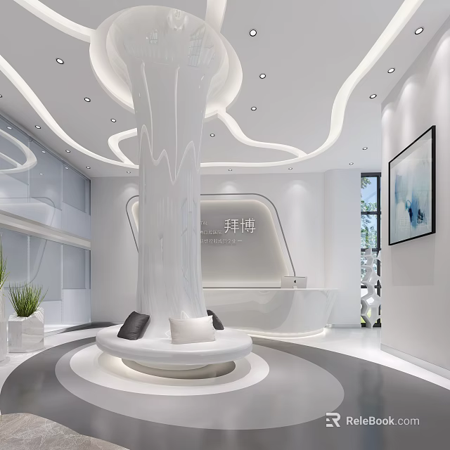 Modern Shower Sauna Interior Design With Elegant Lighting Marble Surfaces And Comfortable Seating 3d model 