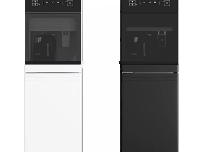 Standing Water Dispensers As Daily Appliances In White And Black Colors 3d model
