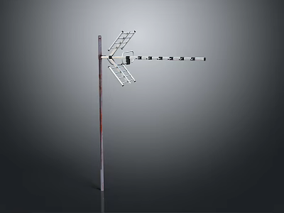 Outdoor Metal Clothes Drying Rack With Pole And Hanging Structure Design 3d model