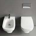 toilet bowl wash basin 3d model