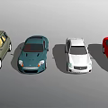 Different Types Of Colored Cars Including Sedan Hatchback And Sports Models Parked In A Row