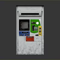 Modern Vending Machine With Metal Exterior Digital Display And Payment Interface 3d model