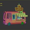 Coffee Car Food Car Food Vending Car Mobile Food Car Mobile Vendor Mobile Vendor Vendor Car Dining Car 3d model