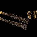 Model Mannequin Legs And Feet In Standing And Lying Positions On Dark Surface