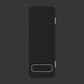Modern Dark Gray Server Cabinet With Ventilation And Indicator Lights On Sleek Surface