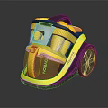 Yellow Portable Home Cleaning Daily Electrical Appliance With Wheels And Modern Design