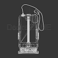 Vintage Television With Antenna Colorful Display Screen And Classic Metal Casing Design