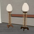 Floor lamp combination 3d model
