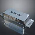 Spice Crackers In Silver Rectangular Box With Shiny Surface And Brand Name Text