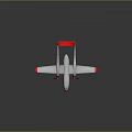 White And Red Twin Engine Biplane With Reflective Surface And Aerodynamic Wings Design