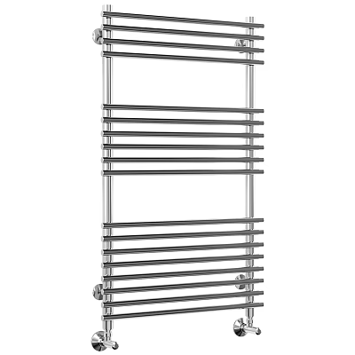 Modern Stainless Steel Bathroom Rack With Multiple Towel Hanging Bars 3d model
