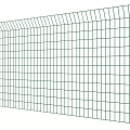 Green Metal Mesh Fence Panel For Outdoor Garden Security And Protection