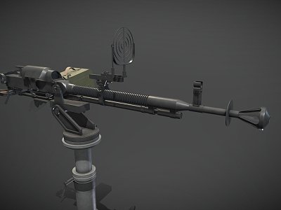 weapon machine gun model