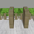 Modern gate 3d model