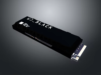 WD_BLACK High Speed NVMe M.2 SSD Internal Gaming Computer Storage Drive 3d model