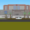 Modern Architectural Complex With Various Height Buildings And Landscaped Green Areas