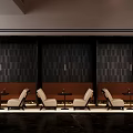 Modern Bar Interior Design With Curved Counter Seating Ambient Lighting And Decorative Accents