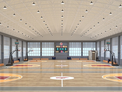 basketball court 3d model