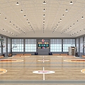 basketball court 3d model