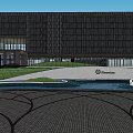 Modern Residential Building Featuring Landscaped Ponds Green Spaces And Scenic Walkways
