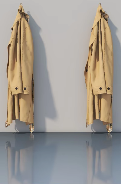 Modern Hinged Door With Wooden Frame And Sleek Design For Home Interior Decoration 3d model