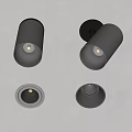 Modern Black Downlights and Spotlights Ceiling Mounted Lighting Fixtures with Different Styles