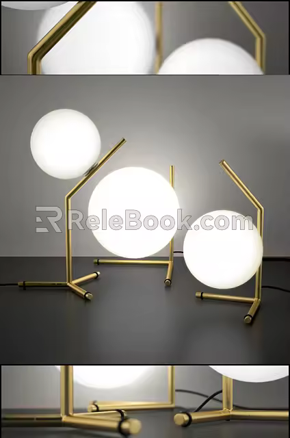 Special-shaped table lamp 3d model
