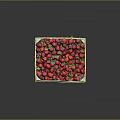 Fresh Ripe Red Strawberries in Wooden Crate for Healthy and Tasty Snacks