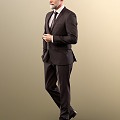 modern man suit man 3d model