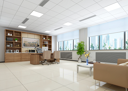 Modern Office Manager's Office General Office 3d model