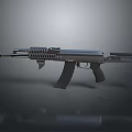 Tactical Modern Rifle With Metal Construction Barrel Magazine And Grip Design