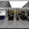 Modern Clothing Store Interior With Stylish Display Racks And Shelves And Green Plants And Lighting